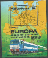 HUNGARY 1979 Year Mint Block MNH(**) EUROPA Trains - Blocchi & Foglietti