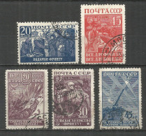 Russia USSR 1942 Year, Used Stamps  Mi.# 842-846 - Gebraucht