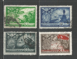 Russia USSR 1944 Year, Used Stamps Mi.# 895-898 - Gebraucht