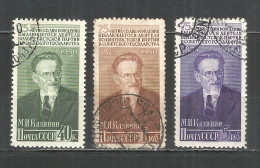 Russia USSR 1950 Year, Used Stamps  Mi.# 1515-17 - Gebraucht