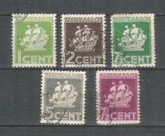 Surinam 1936/41 Used Stamps - Suriname