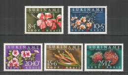 Surinam 1962 Mint Stamps Set MNH (**) Flowers - Suriname