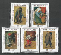 Surinam 1971 Mint Stamps Set MNH (**) Painting - Surinam