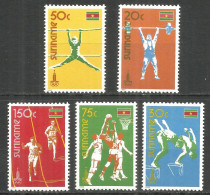 Surinam 1980 Mint Stamps Set MNH (**) Sport - Surinam