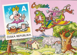 Card CPH 12(1) Czech Republic Fifinka Of Ctyrlistek (Four-Leaf Clover) Cartoon 2010 Hologram Dog Pig Hare Cat - Bandes Dessinées