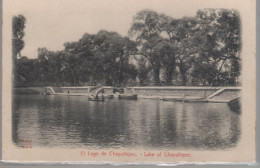 Lago De Chapultepec.Foto Kahlo.(padre De La Pintora).Tarjeta Troquelada (en Relieve).Magnifica - Mexiko