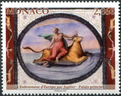 Monaco 2022. Mosaic. Abduction Of Europa By Jupiter (MNH OG) Stamp - Neufs