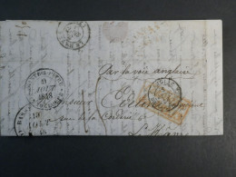 DN3 GUADELOUPE  BELLE LETTRE 1848 BASSE TERRE AU HAVRE VOIE ANGLAISE  +COLONIES+AFF. INTERESSANT++ - Cartas & Documentos