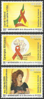 CAMEROUN Cameroon Kamerun 2011 Chantal Biya SIDA AIDS - Mi 1274 To 1276 Sc 972 To 974 YT 930 à 932 - MNH ** - Disease