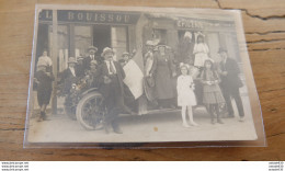 Carte Photo Avec Voiture Et Commerces BOUISSOU Et EPICERIE Au N°60 D'une Rue A Identifier ................  10658 - To Identify