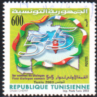 2003-Tunisie / Y&T 1502 - 1er Sommet Du Dialogue 5+5 - Tunis 2003 - 1V -  Obli - Tunisia