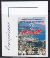 RARE Non Dentelé Coin De Feuille - Conférence Européenne Des Jeunes Chambres économiqies - Variétés