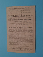 HEILIGE ZENDING Gepredikt  Van 16 Tot 26 November 1905 Kerk Van BEVEREN-WAAS > E.P. Schmitt, De Backer E ( Zie SCANS ) ! - Religion &  Esoterik