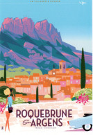 CPM - R - VAR - ROQUEBRUNE SUR ARGENS - LE VILLAGE ET LE ROCHER - Roquebrune-sur-Argens