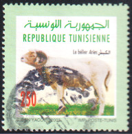 2003-Tunisie / Y&T 1491--  Faune & Flore; Bélier Aries  -Obli - Tunisia