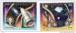 Latvia 2009 Europa  CEPT - Astronomy ,space Station, Planets   - Used Stamps Full Set (o) - Lettonie