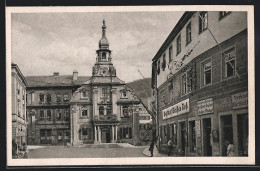 AK Kulmbach, Rathaus & Gasthof Weisses Ross  - Kulmbach