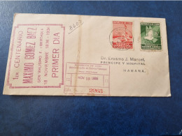 CUBA  PRIMER  DIA  1936   GENERAL  MAXIMO  GOMEZ   //  PARFAIT  ETAT  //  1er  CHOIX   // - FDC