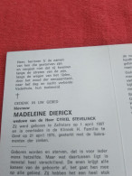 Doodsprentje Madeleine Dierickx / Zaffelare 1/4/1907 Gent 21/4/1975 ( Cyriel Steverlinck ) - Religion &  Esoterik