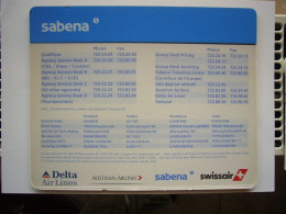 Avion / Airplane / SABENA / DELTA AIRLINES - AUSTRIA -  AIRLINES - SABENA - SWISSAIR / Tapis De Souris - Regalos