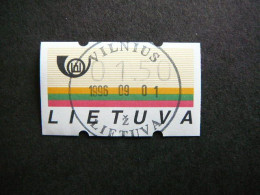 ATM Stamps. Automatenmarken (1.50) # Lietuva Litauen Lituanie Litouwen Lithuania # 1996 Used - Litauen