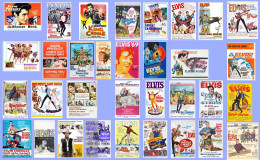 FRIDGE MAGNETS - ELVIS PRESLEY - FULL POSTER COLLECTION - 33 MOVIES - 33 MAGNETS - Other & Unclassified