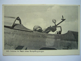 Avion / Airplane / WEHRMACHT / MG Schütze Im Heck Eines Kampfflugzeuges / Posted Feb 7, 1940 - 1939-1945: II Guerra