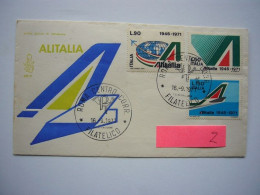 Avion / Airplane / ALITALIA / Boeing 747 / ROMA CENTRO CORR. / Sep 16,1971 - Cartes-Maximum (CM)