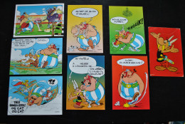 Lot De 8 Cartes Postales Dont 1 Publicité épinards Iglo 1969 Astérix Uderzo - Goscinny Obélix RARE Ensemble  - Cartoline Postali