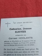 Doodsprentje Catharina Jeanne Elsevier / Machelen 20/8/1912 Diegem 19/5/1975 ( Corneel Hoolants ) - Religion &  Esoterik