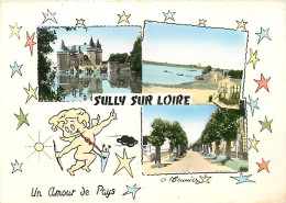 45* SULLY SUR LOIRE  Multivues    (CPSM 10x15cm)                MA64-0526 - Sully Sur Loire