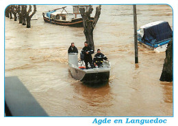 34* AGDE Inondation 1997 -  Quai Reveille        (CPM 10x15cm) -MA63-1161 - Agde