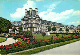 75 - Paris - Musée Du Louvre - Jardin Des Tuileries - Fleurs - Carte Dentelée - CPSM Grand Format - Voir Scans Recto-Ver - Louvre