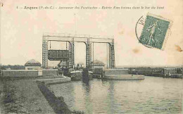 62 - Arques - Ascenseur Des Fontinettes - Entrée D'un Bateau Dans Le Bac Du Haut - Oblitération Ronde De 1918 - CPA - Vo - Arques