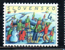 SLOVAKIA SLOVACCHIA SLOVENSKO 1999 CHRISTMAS NATALE NOEL WEIHNACHTEN NAVIDAD 4s MNH - Unused Stamps
