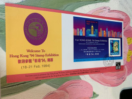 Hong Kong Stamp FDC Official Covers Rare 1993 郵學會封 - Unused Stamps