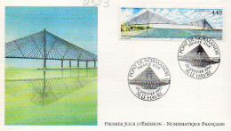 France 2923 Fdc Pont De Normandie - Ponti