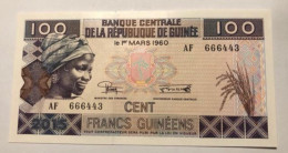 Billete República De Guinea 1960, 100 Fr - Otros – Africa