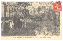 CPA 91 -  ILE Du SAUSSAY, Par BALLANCOURT (Essonne) - La Cabane Aux Canards - Dos Non Divisé (Animée) - Ballancourt Sur Essonne