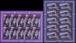 2001 346 Kazakhstan Space Anniversaries MNH - Kazajstán