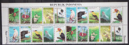 Indonesien 1658-1667 Postfrisch Als Zehnerstreifen X 2, Blumen Tiere #GD822 - Indonesia