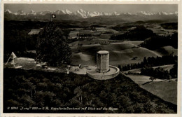 Lueg, Kavallerie-Denkmal Mit Blick Auf Die Alpen - Affoltern Im Emmental 