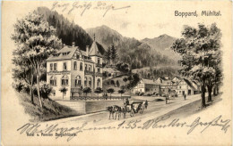 Boppard - Mühltal - Hotel Bergschlössle - Künstler-AK Eugen Felle - Boppard