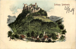 Boppard Schloss Schöneck - Künstler-AK Eugen Felle - Boppard