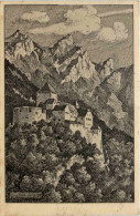 Vaduz - Schloss Liechtenstein - Künstler-AK Eugen Felle - Liechtenstein