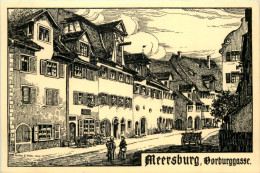Meersburg - Vorburggasse - Künstler-AK Eugen Felle - Meersburg