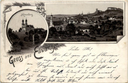 Gruss Aus Ellwangen - Litho - Ellwangen