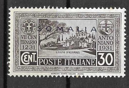 SOMALIA ITALIANA - 1931 - S. ANTONIO - C.30 - NUOVO MHH** (YVERT 155 -  MICHEL 164 -SS 160) - Somalia