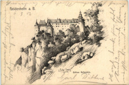 Heidenheim A. B. Schloss Hellenstein - Künstler-AK Eugen Felle - Heidenheim