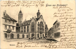 Gruss Aus Pfullendorf - Marktplatz - Künstler-AK Eugen Felle - Pfullendorf